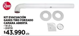 Rheem - Gases Tiro Forzado Camara Abierta