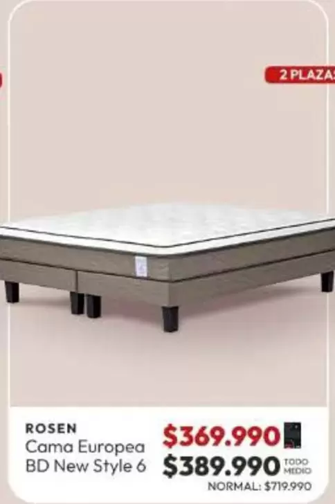 Rosen - Cama Europea Bd New Style 6