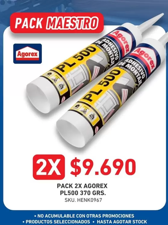 Agrosuper - Pack 2x P1,500 370 Grs