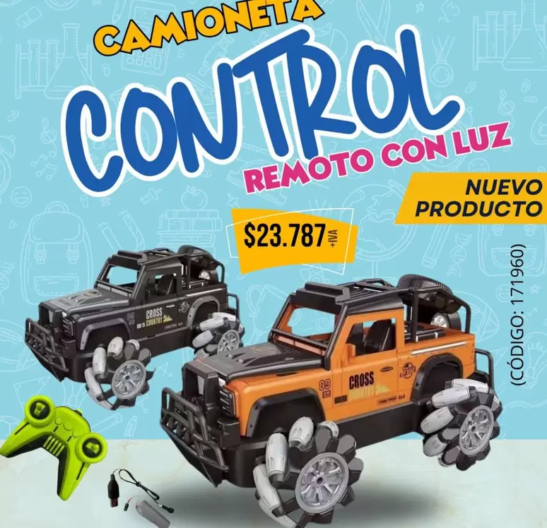 Control - Camioneta  Con Luz