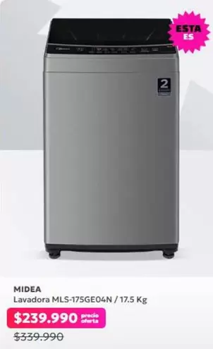Midea - Lavadora Mls-itsge04n