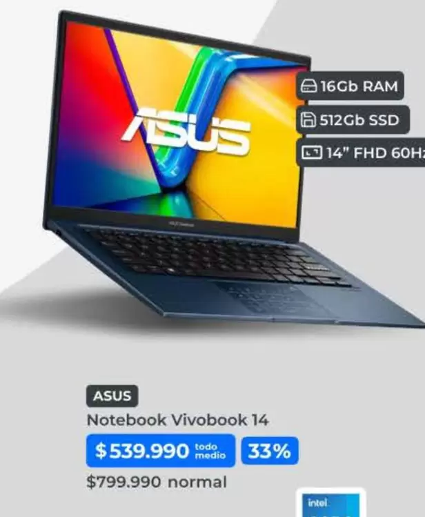 Asus - Notebook Vivobook 14
