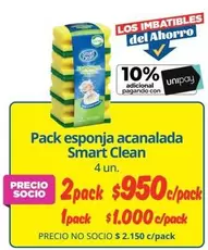 Clean - Pack Esponja Acanada Smart