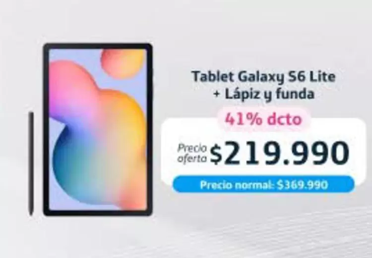 Tablet Galaxy S6 Lite + Lapiz Y Funda