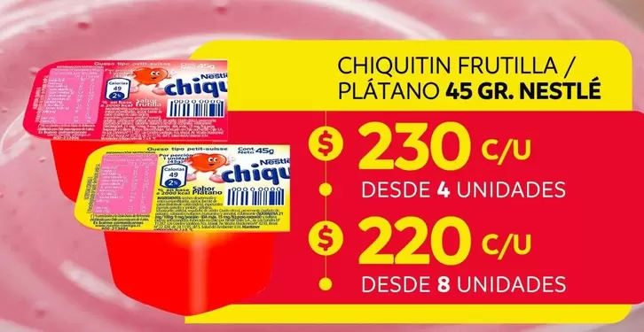 Nestlé - Chiquitín Frutilla / Platano
