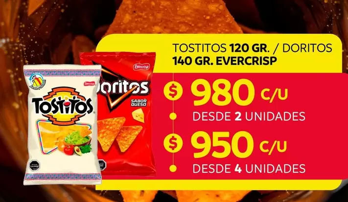 Evercrisp - Tostitos 120 Gr./ Doritos 140 Gr.