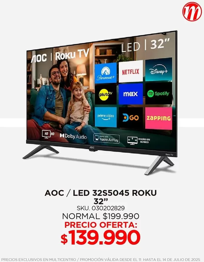 Roku - AOC/ LED 32S5045