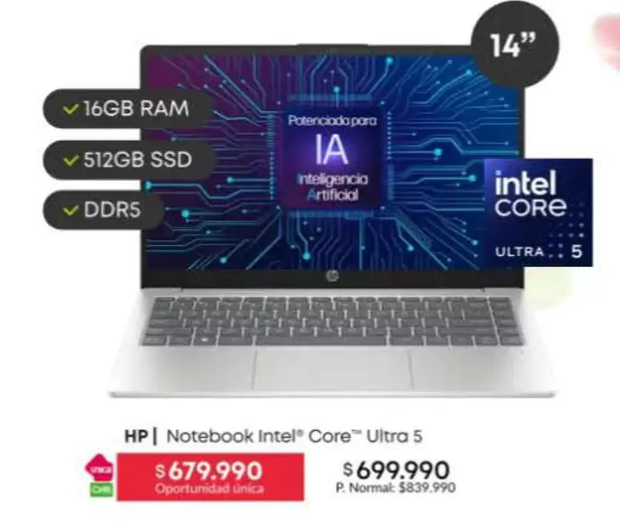 HP - Notebook CoreTM Ultra 5