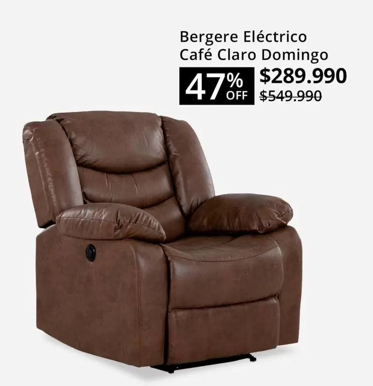 Bergere Eléctrico Café Claro Domingo