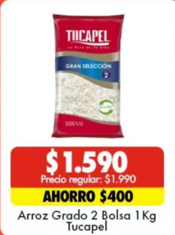 Tucapel - Arroz Grado 2 Bolsa 1 Kg