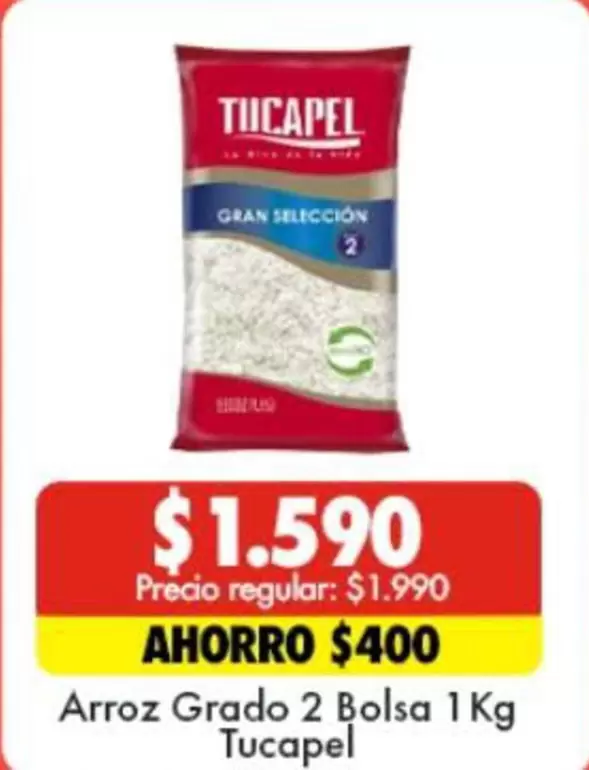 Tucapel - Arroz Grado 2 Bolsa 1 Kg