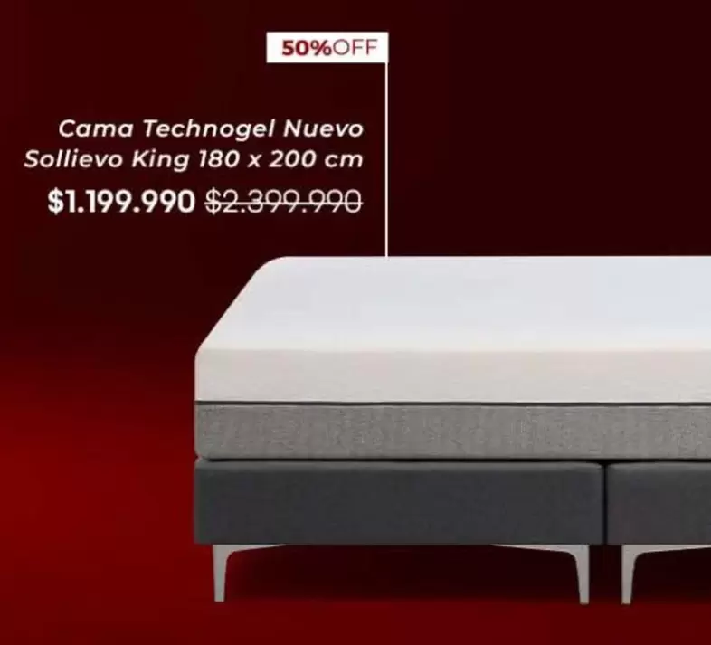 king   - Cama Technogel Nuevo Solitivo King