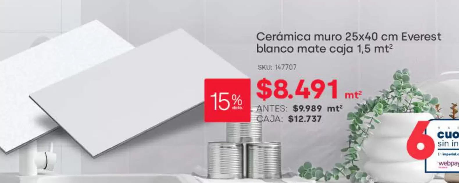 Ceramica Muro 25x40 Cm
