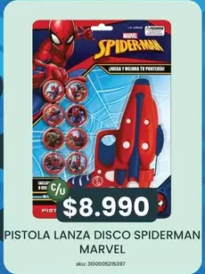 Marvel - Pistola Lanza Disco Spiderman