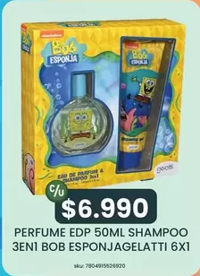 Perfume Edp 50ml Shampoo 3en 1 Bob Esponjagelatti 6x 1