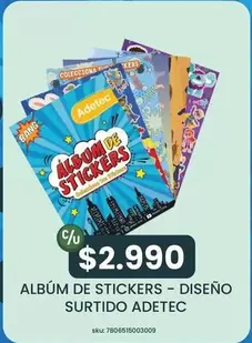 Adetec - Album De Stickers - Diseno Surtido A Detec