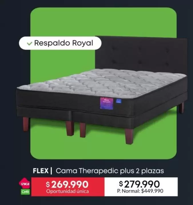 Royal - Flex | Cama Therapedic Plus 2 Plazas