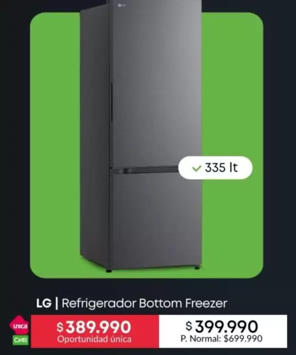 LG - Refrigerador Bottom Freezer