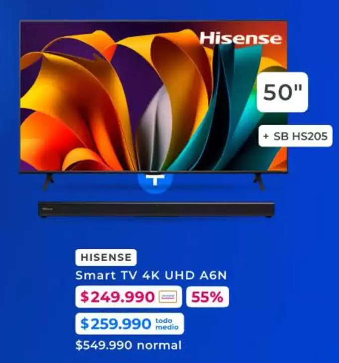 Hisense - Smart Tv 4k Uhd A6n