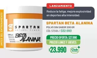 Power - Spartan Beta Alanina Polvo