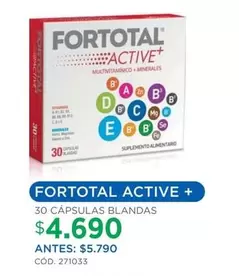 Fortotal Active + 30 Cápsulas Blandas
