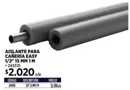 Aislante Para Canería Easy 1/2" 15 Mm