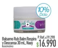 Balsamo Balm Respira Y Descansa