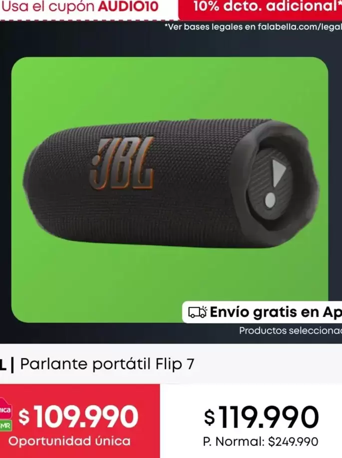 JBL - parlante portatil filip 7