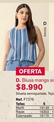 Blusa Manga Sin Sal