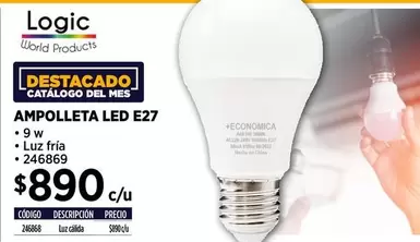 Ampolleta Led E27