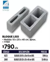 Bloque Liso