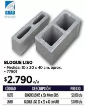 Bloque Liso