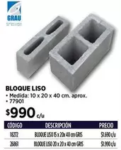 Bloque Liso