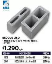 Bloque Liso