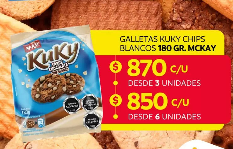 Kuky - Galletas Chips Blancos