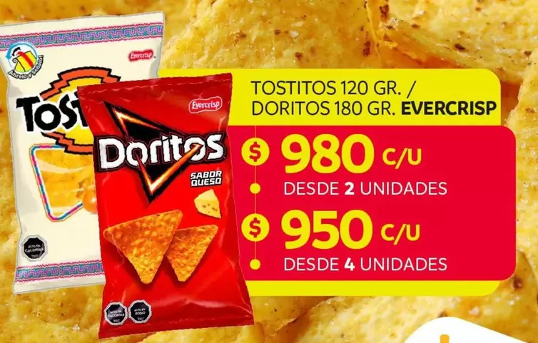Evercrisp - Tostitos 120 Gr./ Doritos 180 Gr.