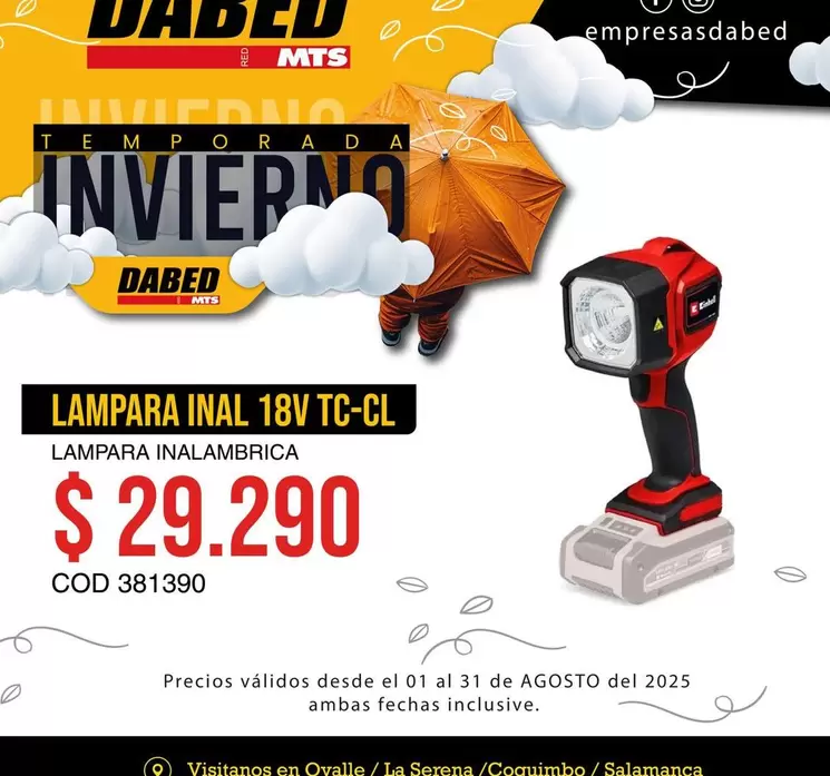 MTS - Lampara Inal TC-CL