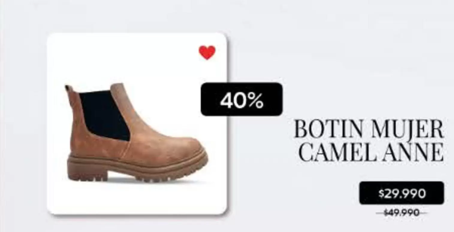 Botín Mujer Camel Anne