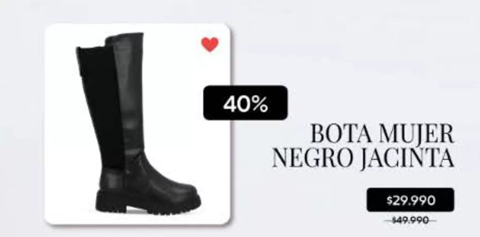 Bota Mujer Negro Jacinta