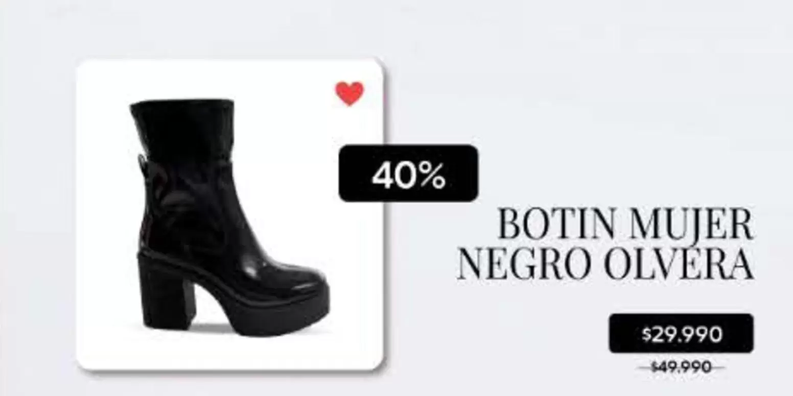 Botín Mujer Negro Olvera
