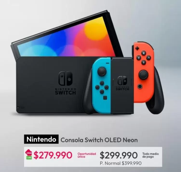 Consola Switch OLED Neon