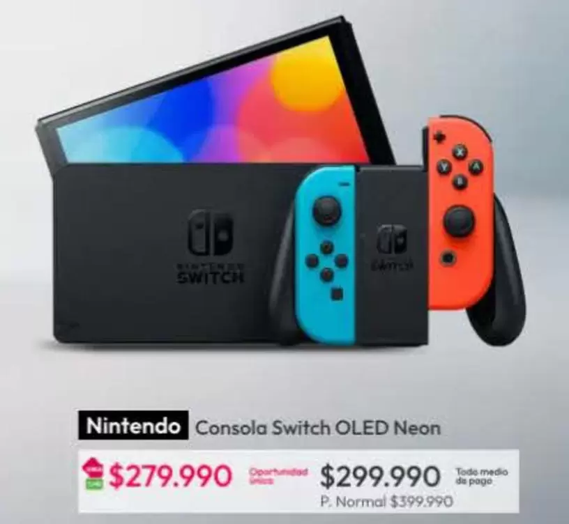 Consola Switch OLED Neon