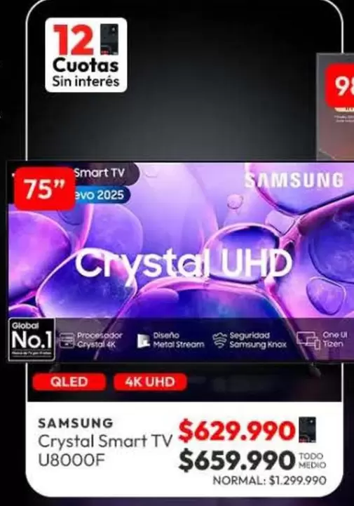 Samsung - Crystal Smart TV U8000F