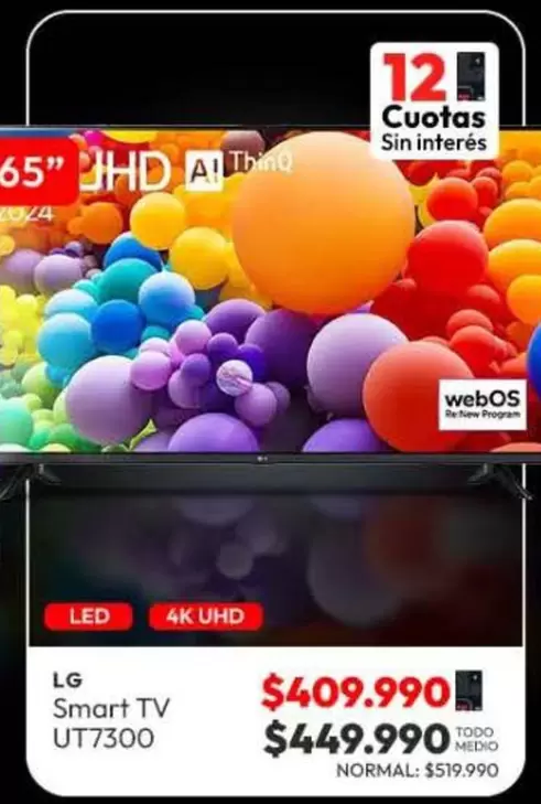 LG - Smart Tv Ut7300
