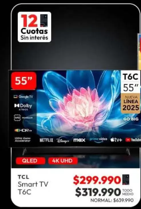 TCL - Smart Tv T6c
