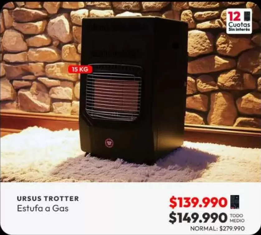 Trotter - Ursus  Estufa A Gas