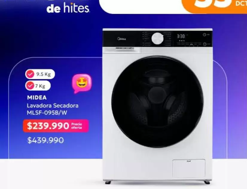 Midea - Lavadora Secadora Mlsf-9958/w