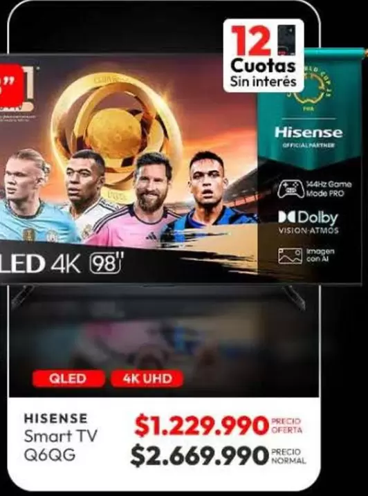 Hisense - Smart Tv Q6QG