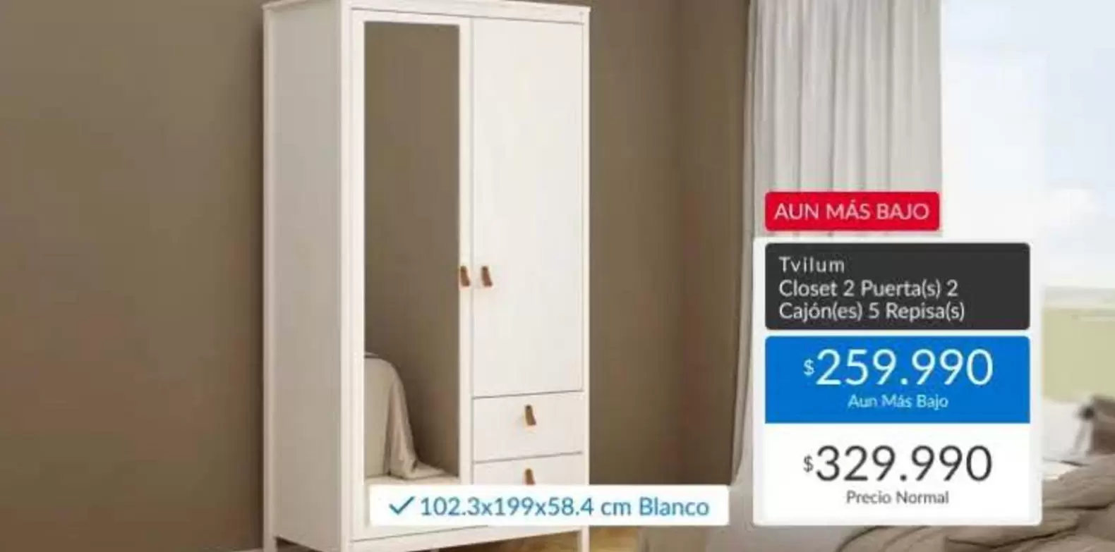 Tvlum Closet 2 Puertas02
