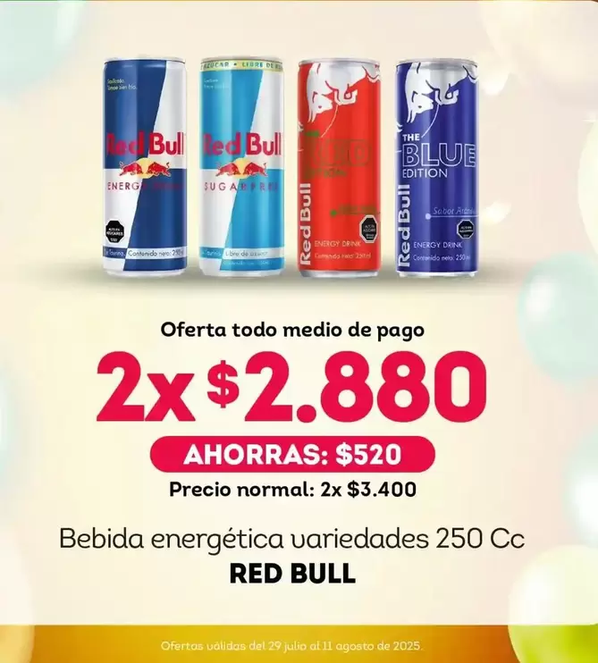 Red Bull - Bebida Energética Variedades 250 Cc